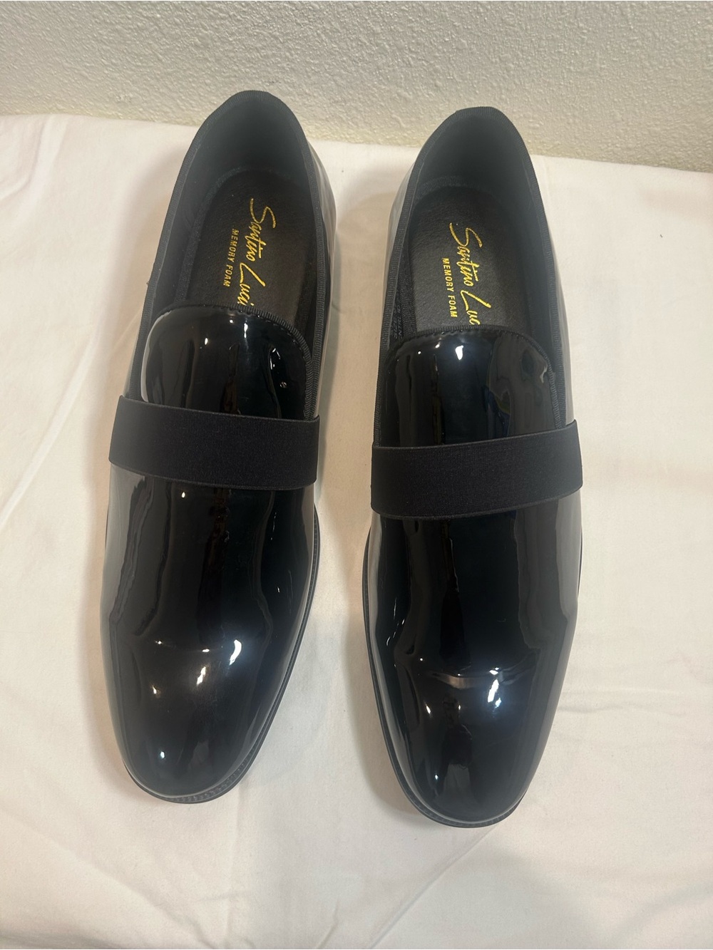 Black Patent Slip-On Loafers